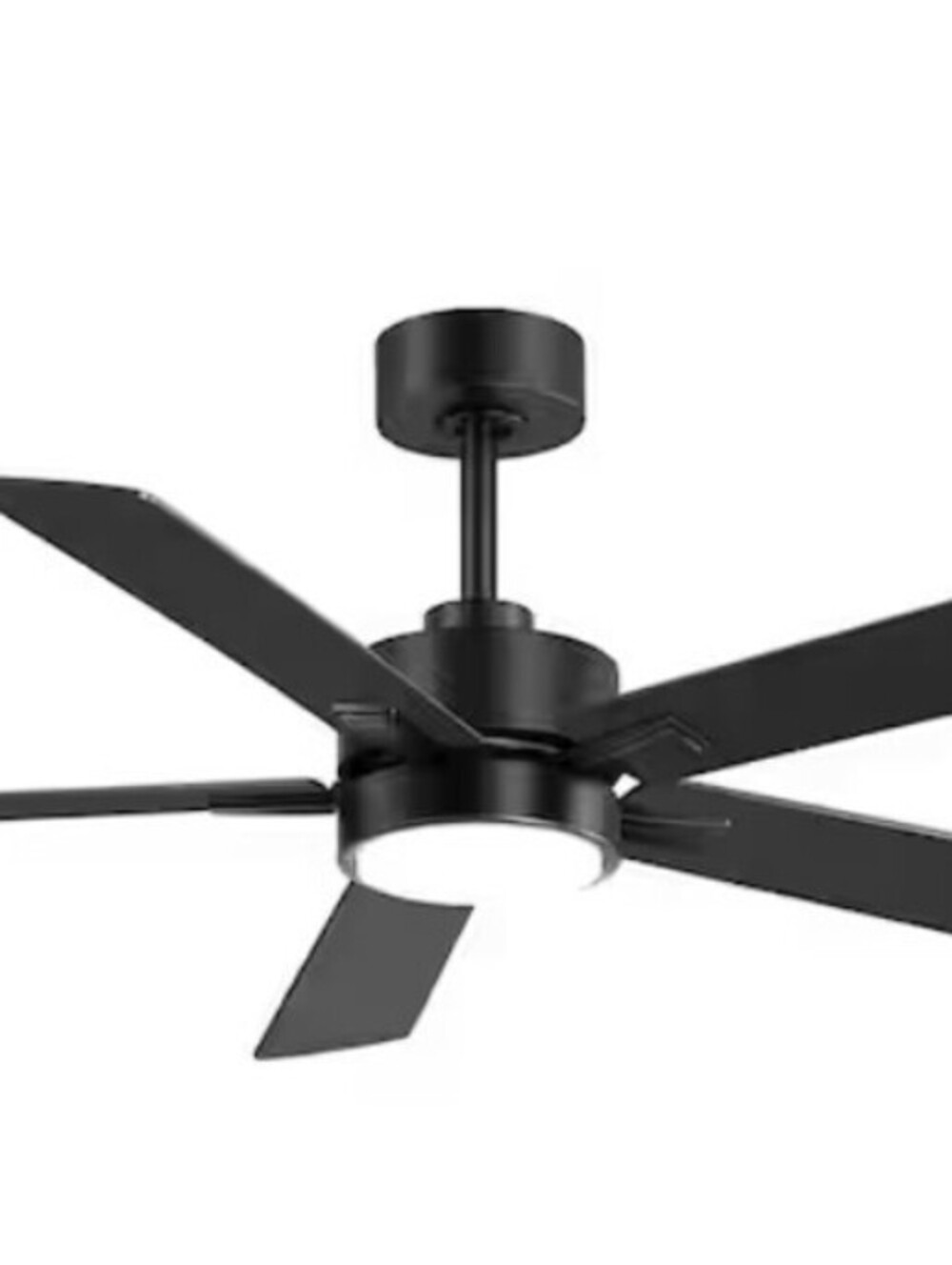 CELING FAN-52"-3 BLADE-W/LGHT-BLK